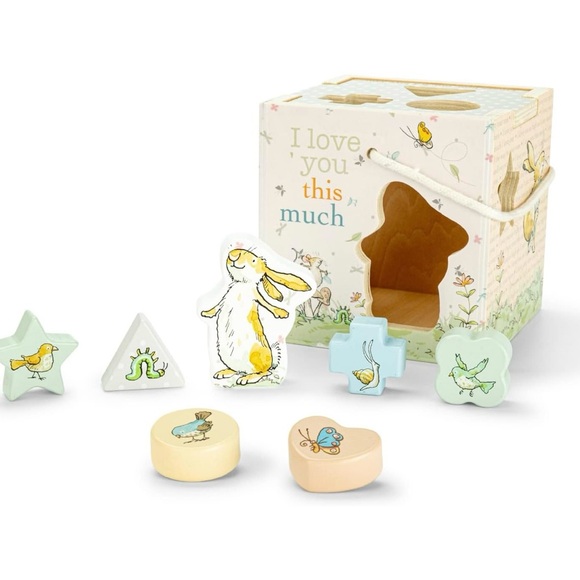 Kids Preferred Other - Kids Preferred Guess How Much I Love You Wooden Shape Sorter with Rope Handle